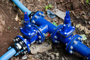 Incoming water meter valve arrangement to supply new building UK